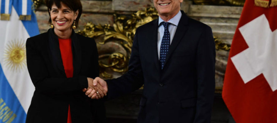 La presidenta de Suiza elogió el rumbo económico del gobierno de Macri