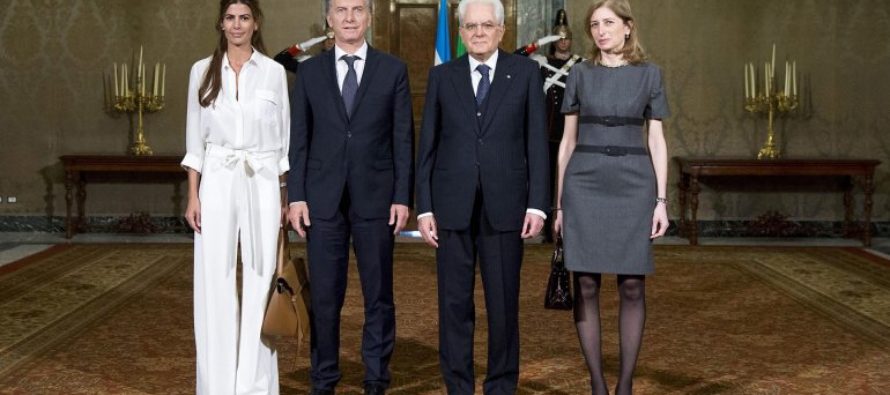 El presidente Macri recibe a su par italiano en Casa Rosada