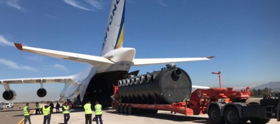 Llegan dos piezas gigantes para reiniciar las obras en el Veladero