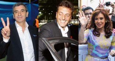 Cristina Kirchner, Sergio Massa y Florencio Randazzo dan comienzo a la campaña electoral