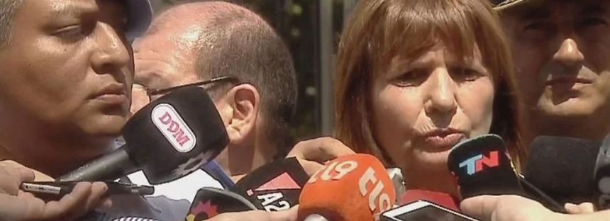 Patricia Bullrich hizo una enfática defensa del accionar de Chocobar