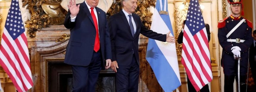 Macri recibió a Trump en Casa Rosada por primera vez