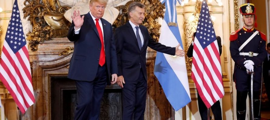 Macri recibió a Trump en Casa Rosada por primera vez