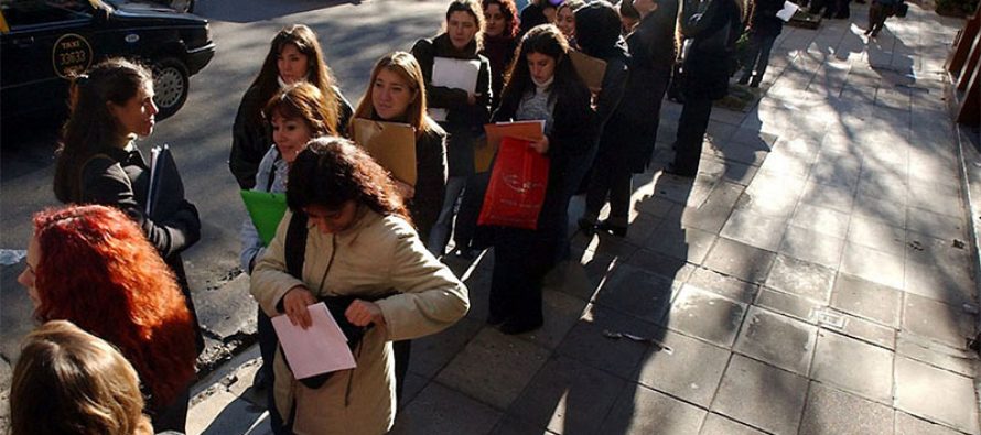 Se perdieron 172.000 puestos de trabajo en un año