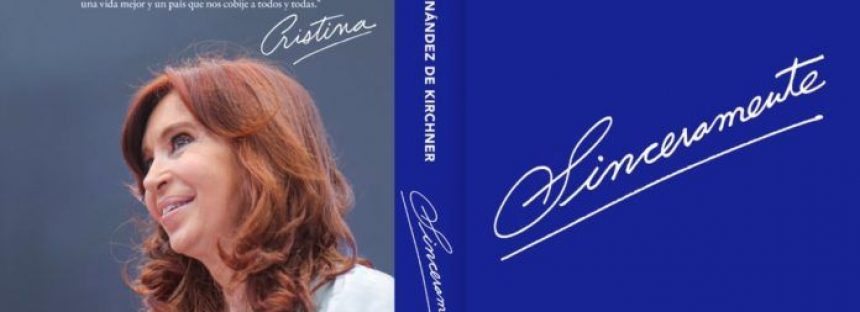 Cristina Kirchner sorprendió y anunció el lanzamiento de su libro “Sinceramente”