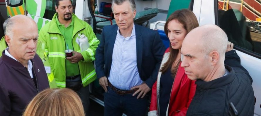 Macri se mostró con Vidal y Larreta en el Día del Trabajador
