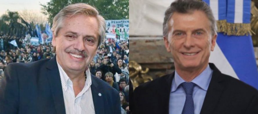 Según un nuevo sondeo, Alberto Fernández sigue en ventaja sobre Macri pero con una menor diferencia