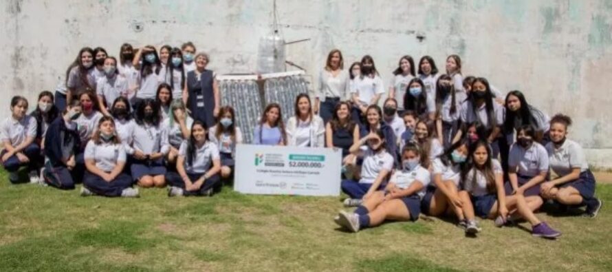 Proyecto de un colegio sobre acceso al agua caliente, gana 2 millones de pesos