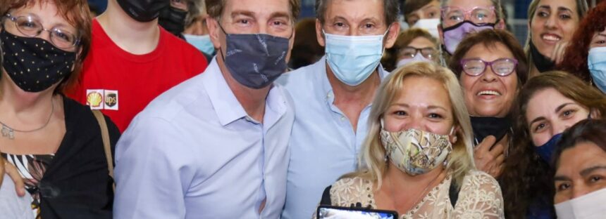 Posse recibió a Santilli en Boulogne y dialogaron con comerciantes
