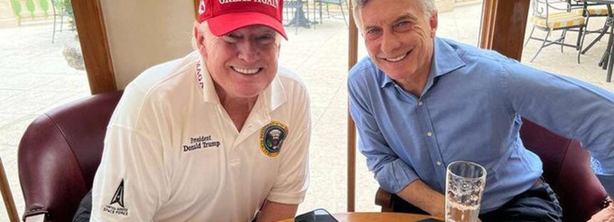 Mauricio Macri compartió un almuerzo con Donald Trump en Palm Beach
