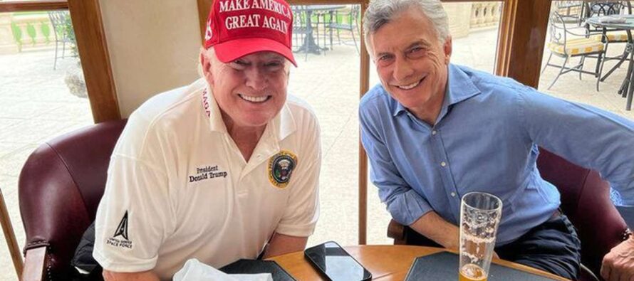 Mauricio Macri compartió un almuerzo con Donald Trump en Palm Beach