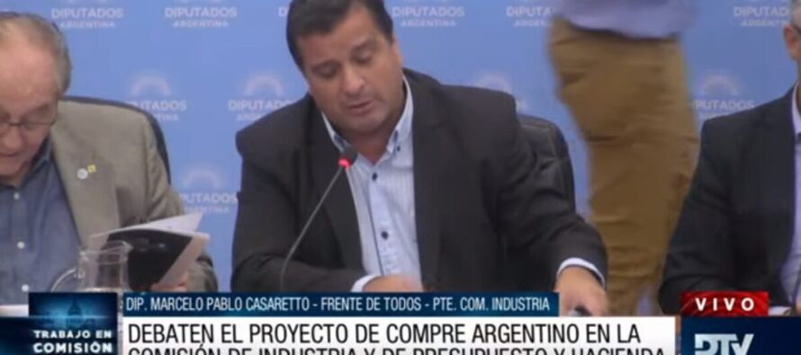 Diputados avanza en el proyecto de Ley de Compre Argentino y Desarrollo para Proveedores