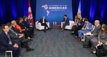 IX Cumbre de las Américas: Sergio Massa y Alberto Fernández dialogaron con Justin Trudeau