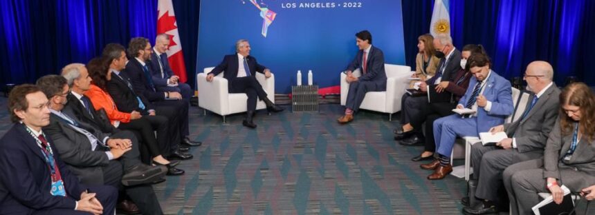 IX Cumbre de las Américas: Sergio Massa y Alberto Fernández dialogaron con Justin Trudeau