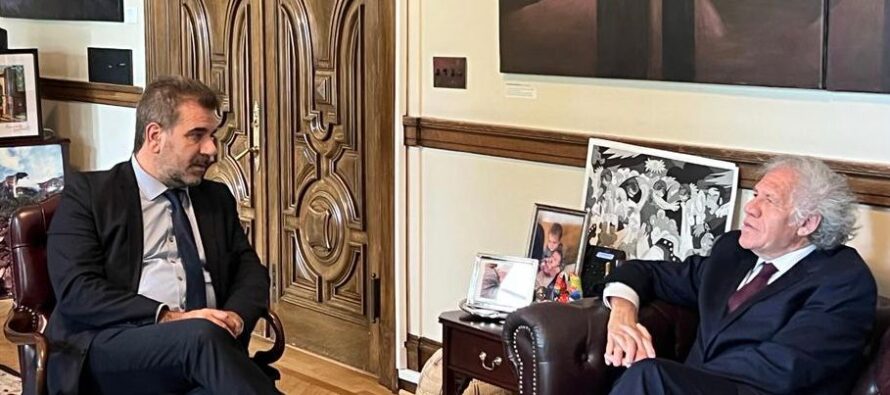 Ritondo repudió la postura del Gobierno ante Nicaragua, Cuba y Venezuela y se reunió con el titular de la OEA