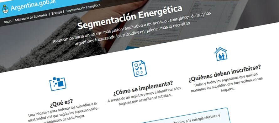 Segmentación energética: Los detalles que expuso el Gobierno sobre las nuevas tarifas