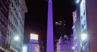 Durante 3 noches el Obelisco se convierte en un Faro Verde para el C40