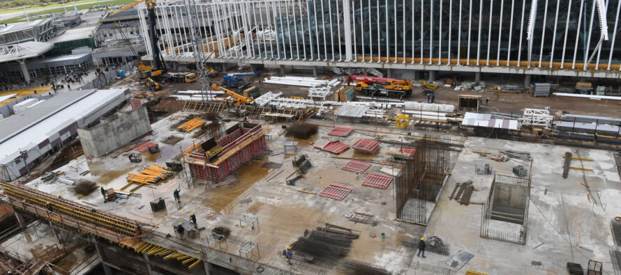 Los avances en la construcción de la moderna terminal en Ezeiza