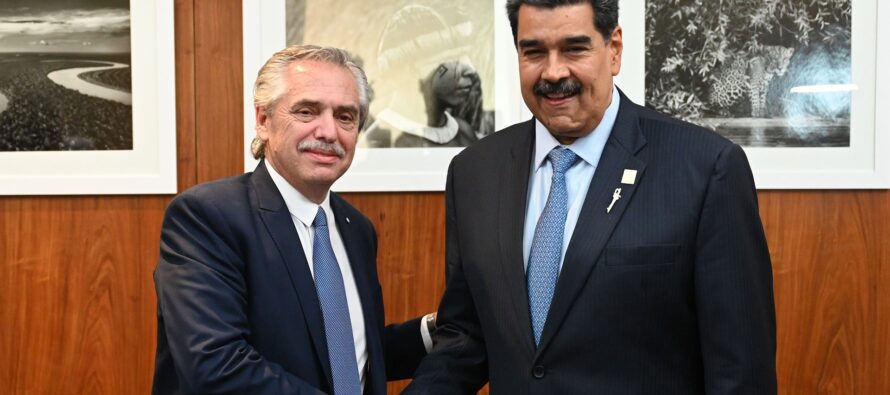 Fernández se reunió con Maduro y volvió a pedir que se levante el bloqueo a Venezuela