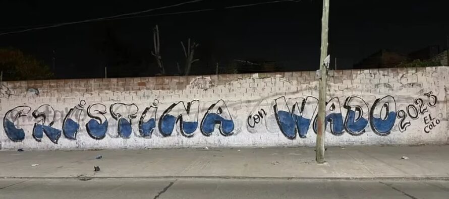 En el Conurbano aparecieron pintadas con la leyenda “Wado 2023”
