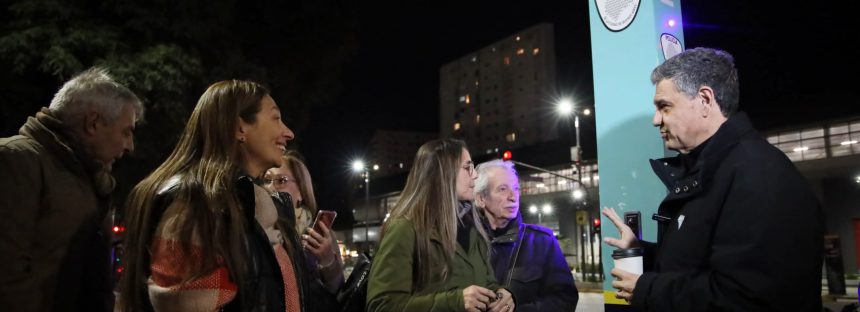 Jorge Macri inauguró los primeros «Puntos Seguros» en plazas y parques de la Ciudad