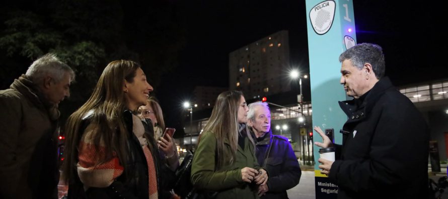 Jorge Macri inauguró los primeros «Puntos Seguros» en plazas y parques de la Ciudad