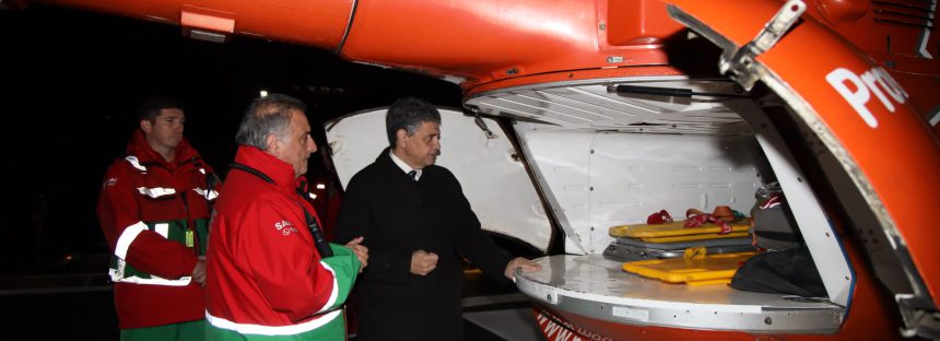 CABA: Jorge Macri presentó el servicio de helicópteros nocturno del SAME