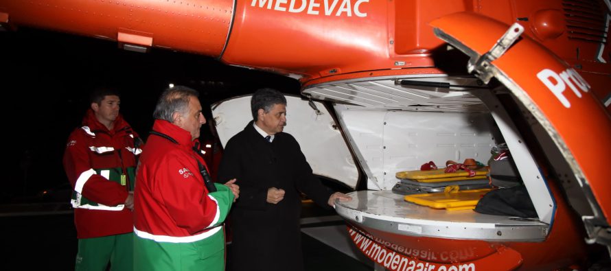 CABA: Jorge Macri presentó el servicio de helicópteros nocturno del SAME