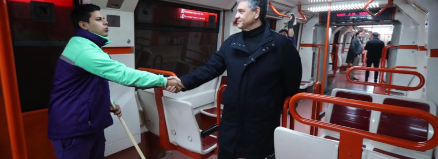 Jorge Macri anunció la renovación de la flota completa en la Línea B del Subte