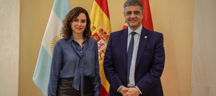 Jorge Macri en España: se reunió con la presidenta de la Comunidad de Madrid