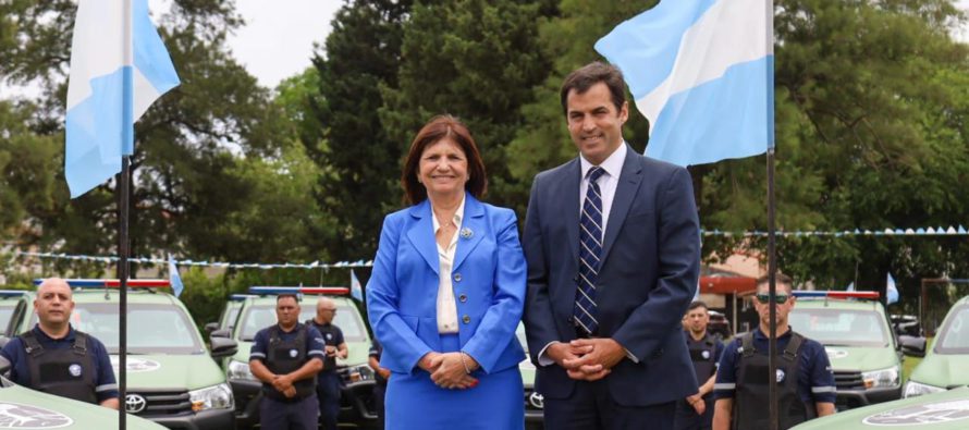 Patricia Bullrich y Ramón Lanús entregaron 33 nuevos patrulleros para reforzar la seguridad de San Isidro