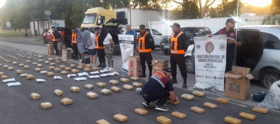 La Policía de Tucumán secuestró más de 120 kilos de marihuana