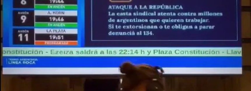 El mensaje del Gobierno contra el paro de la CGT: «La casta sindical ataca contra millones de argentinos»
