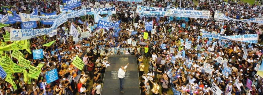 Día de la Lealtad: Jaldo encabezó un acto ante más de 45 mil personas en Tucumán