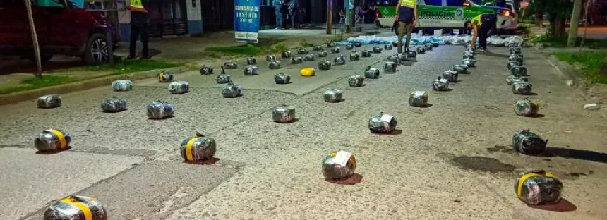Operativo antidroga en Tucumán: secuestro de marihuana y fuerte despliegue policial