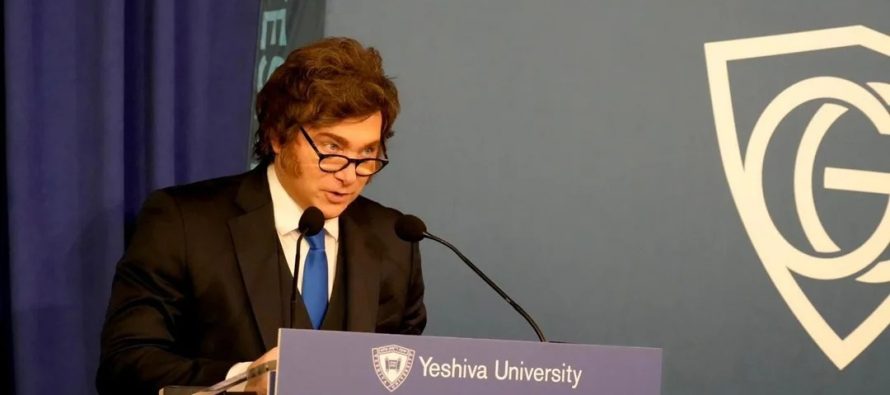 “Me siento orgulloso de ser el presidente más sionista del mundo”, dijo Milei en Nueva York